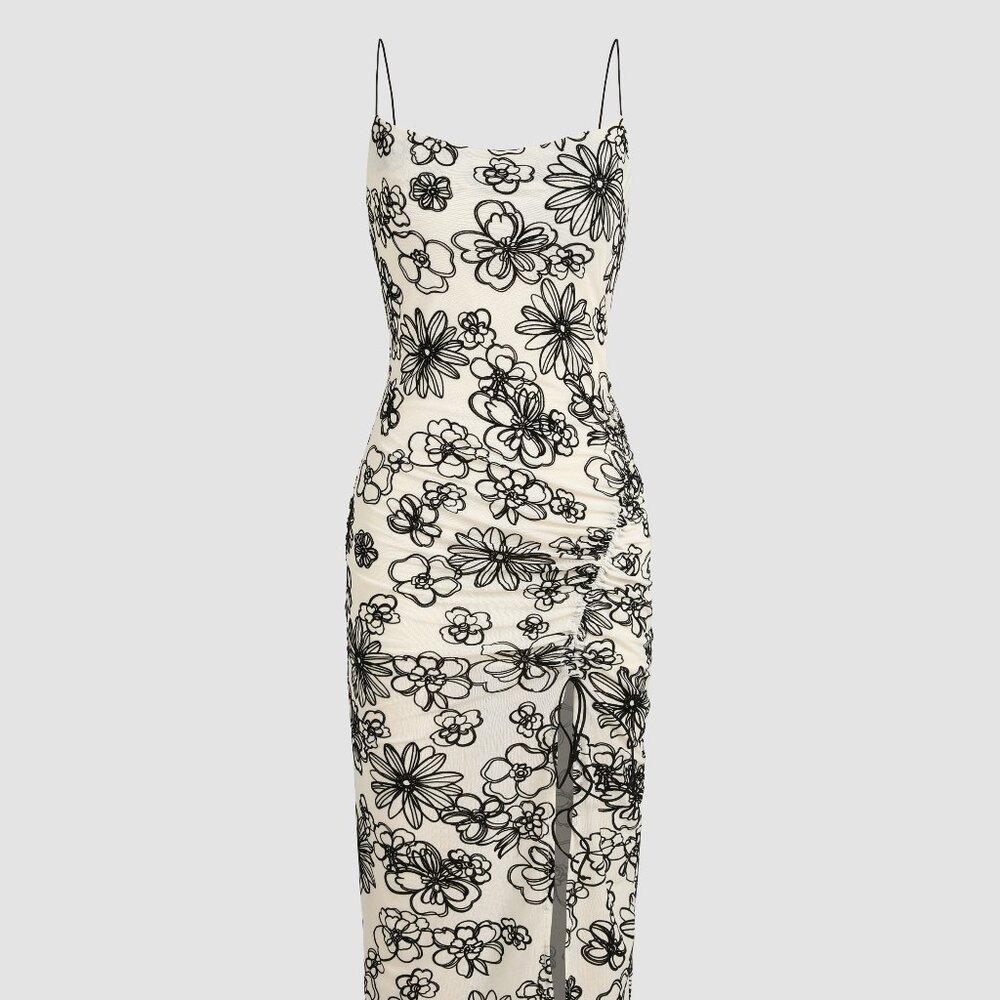 NWT Cider Floral Slit Cami Dress